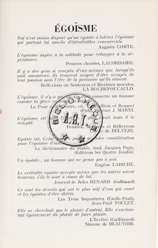 Les programmes de Théatre de l\